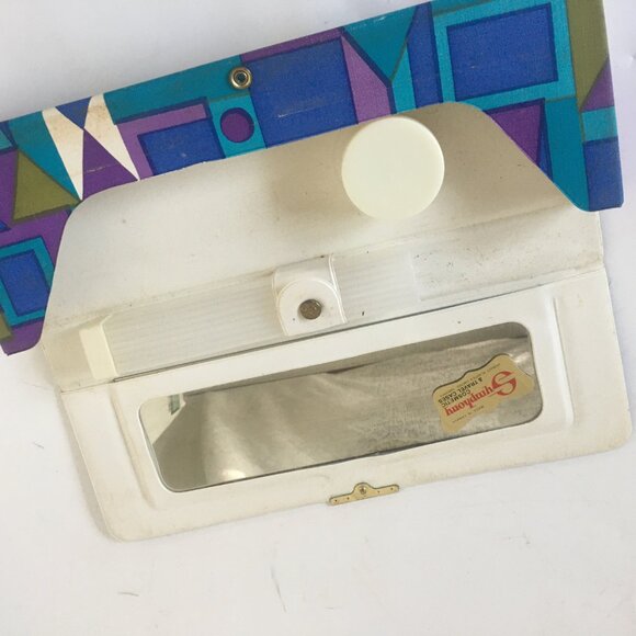 Symphony Mirror Window Rigid Box MAKEUP COSMETIC Hard Travel Case Purple MCM - Picture 12 of 12